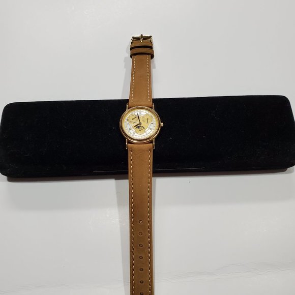 Rare Vintage ESQ Movado Moon Phase Triple Date Circa 80\'s Watch 87-03-822 main image 9